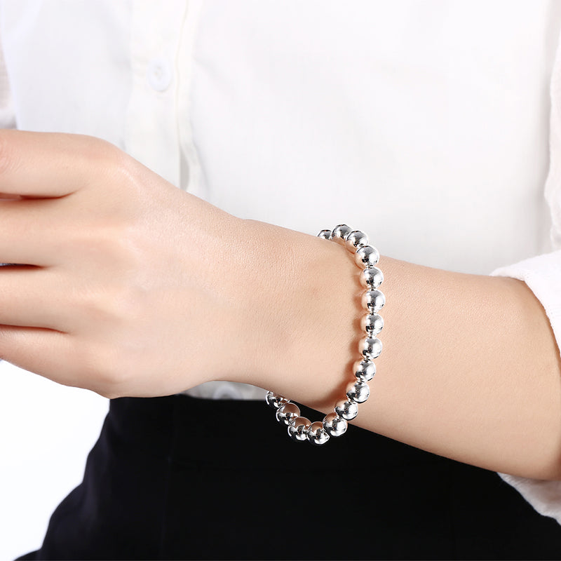 Ball Bracelet in 18K White Gold Plated, Bracelet, Golden NYC Jewelry, Golden NYC Jewelry jewelryjewelry deals, swarovski crystal jewelry, groupon jewelry,, jewelry for mom,