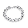 Shiny Ball Bracelet in 18K White Gold Plated