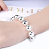 Shiny Ball Bracelet in 18K White Gold Plated