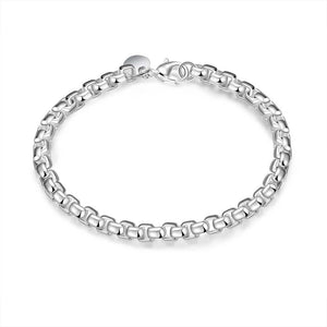 Boxed Chain Bracelet in 18K White Gold Plated, Bracelet, Golden NYC Jewelry, Golden NYC Jewelry  jewelryjewelry deals, swarovski crystal jewelry, groupon jewelry,, jewelry for mom,