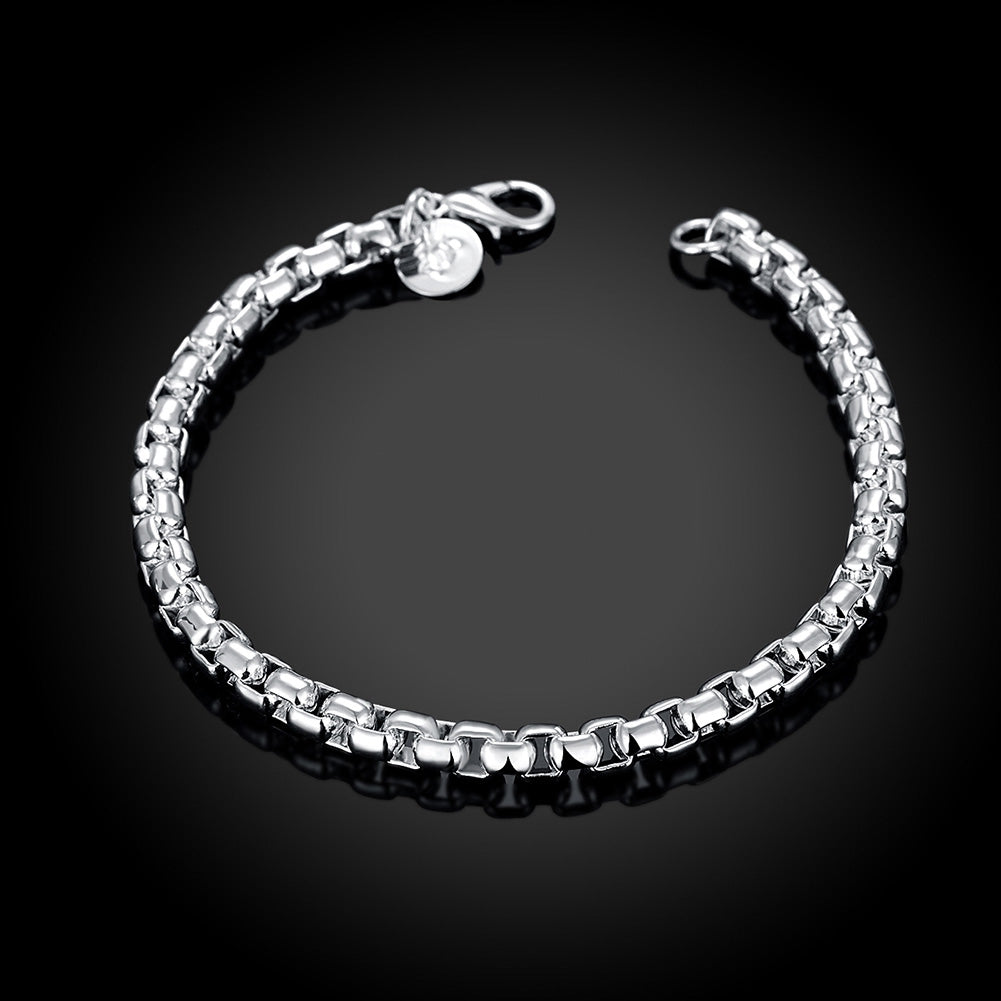Boxed Chain Bracelet in 18K White Gold Plated, Bracelet, Golden NYC Jewelry, Golden NYC Jewelry jewelryjewelry deals, swarovski crystal jewelry, groupon jewelry,, jewelry for mom,