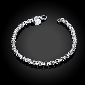 Boxed Chain Bracelet in 18K White Gold Plated, Bracelet, Golden NYC Jewelry, Golden NYC Jewelry  jewelryjewelry deals, swarovski crystal jewelry, groupon jewelry,, jewelry for mom,