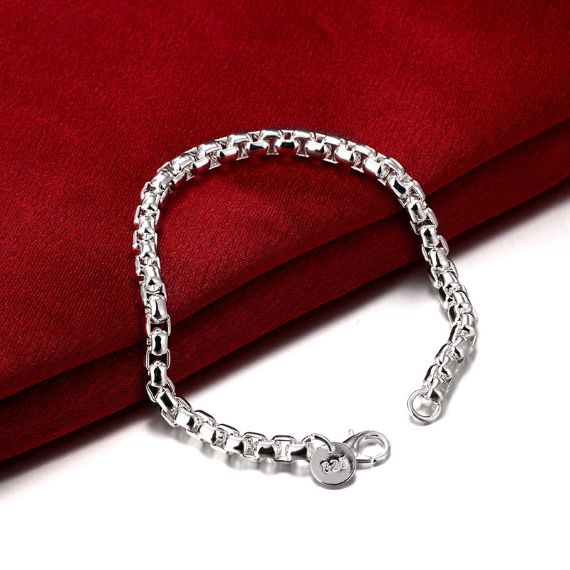 Boxed Chain Bracelet in 18K White Gold Plated, Bracelet, Golden NYC Jewelry, Golden NYC Jewelry jewelryjewelry deals, swarovski crystal jewelry, groupon jewelry,, jewelry for mom,