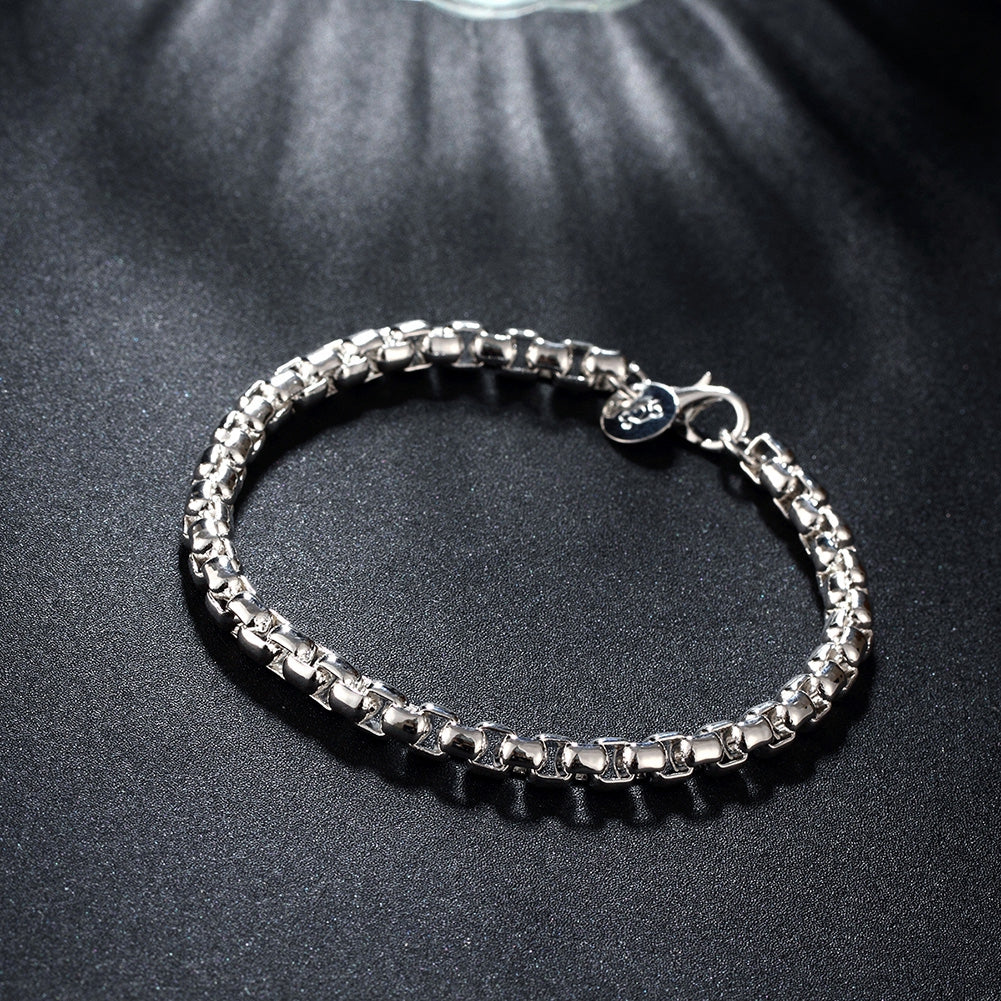 Boxed Chain Bracelet in 18K White Gold Plated, Bracelet, Golden NYC Jewelry, Golden NYC Jewelry jewelryjewelry deals, swarovski crystal jewelry, groupon jewelry,, jewelry for mom,