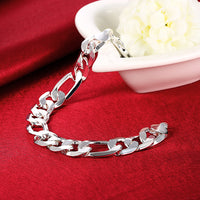 Fiagro Chain Bracelet in 18K White Gold Plated