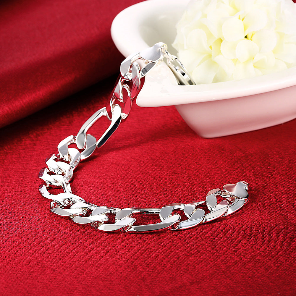 Fiagro Chain Bracelet in 18K White Gold Plated