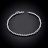 Mini Ball Bracelet in 18K White Gold Plated