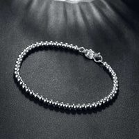 Mini Ball Bracelet in 18K White Gold Plated