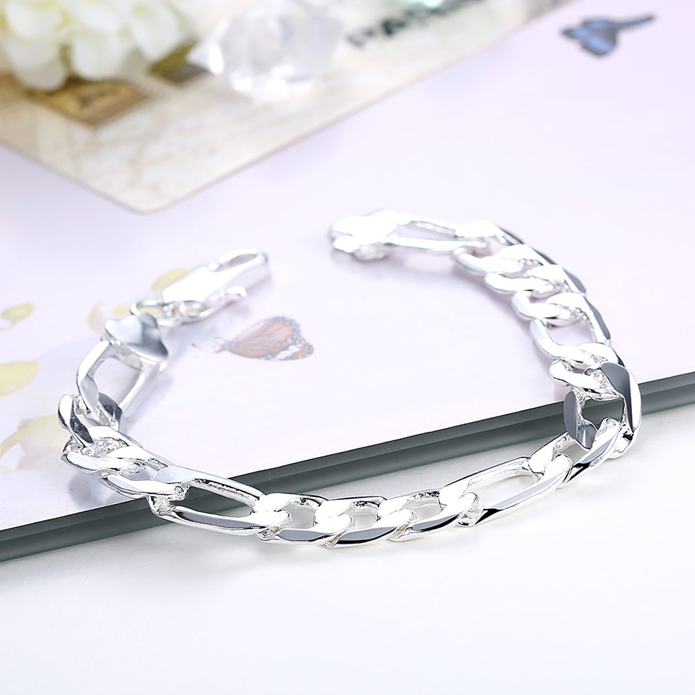 Thich Figaro Chaoin Bracelet in 18K White Gold Plated