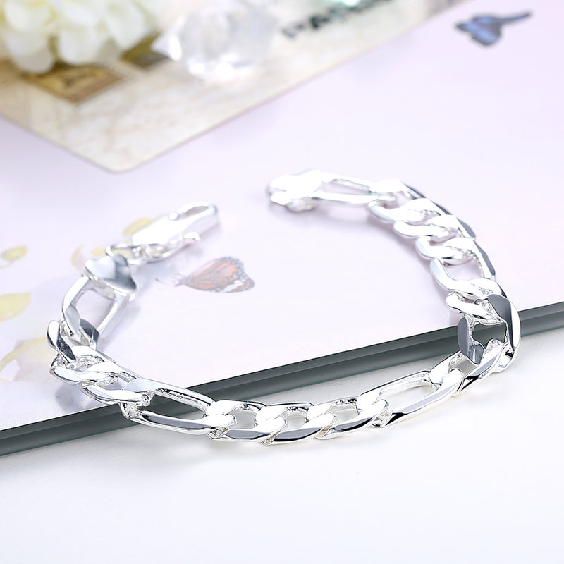 Thich Figaro Chaoin Bracelet in 18K White Gold Plated