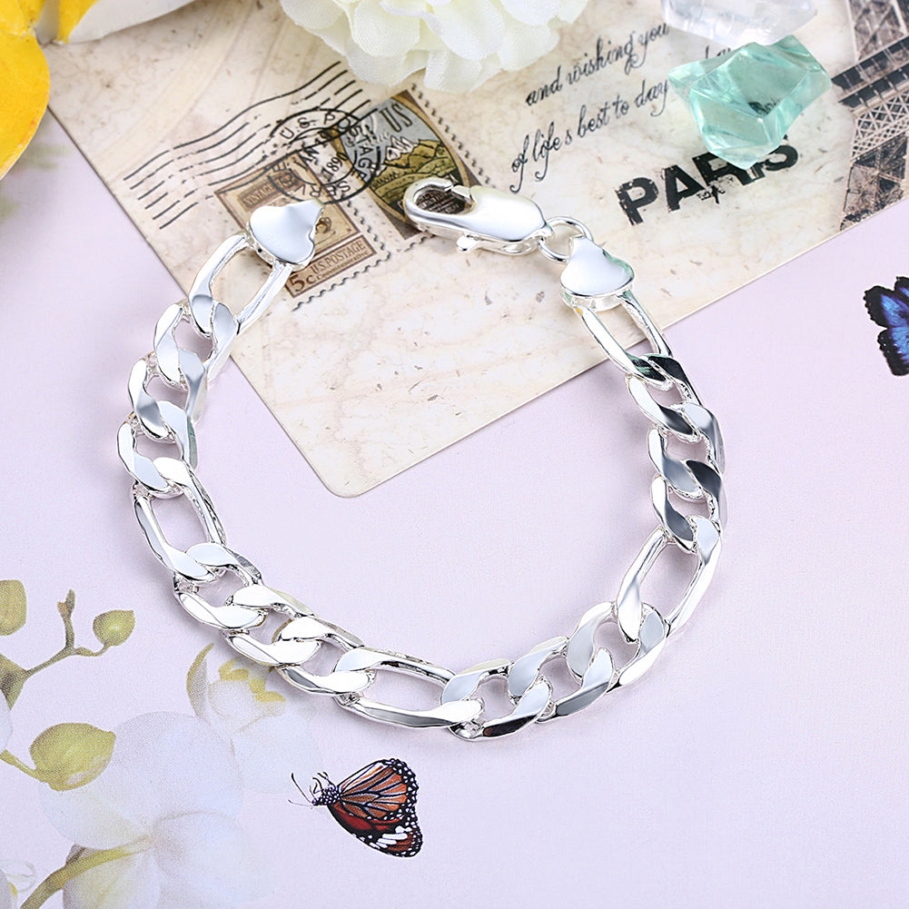 Thich Figaro Chaoin Bracelet in 18K White Gold Plated