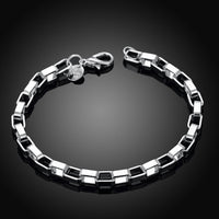 Silver Box Designed Bracelet