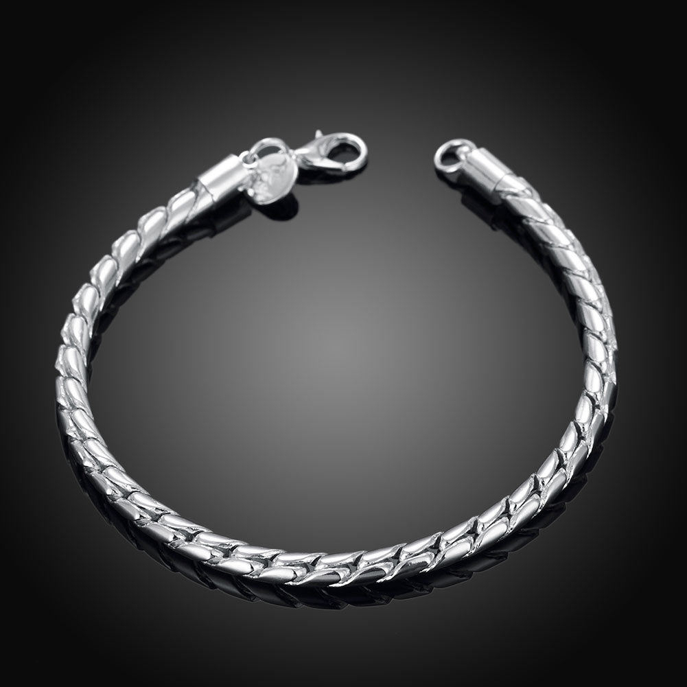 Silver Twisted Figaro Bracelet