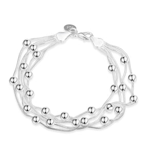 Bubble Strands Bracelet in 18K White Gold Plated, Bracelet, Golden NYC Jewelry, Golden NYC Jewelry  jewelryjewelry deals, swarovski crystal jewelry, groupon jewelry,, jewelry for mom,