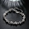 Sqaure Cubed Bracelet in 18K White Gold Plated