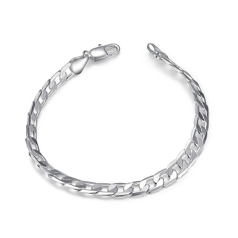 Classic Chain Bracelet in 18K White Gold Plated, Bracelet, Golden NYC Jewelry, Golden NYC Jewelry jewelryjewelry deals, swarovski crystal jewelry, groupon jewelry,, jewelry for mom,