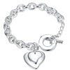 My Daughter and I Bracelet in 18K White Gold Plated