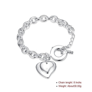 My Daughter and I Bracelet in 18K White Gold Plated