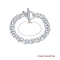 Infinity Swirl Bracelet in 18K White Gold Plated