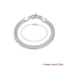 Miami Curb Chain Bracelet in 18K White Gold Plated