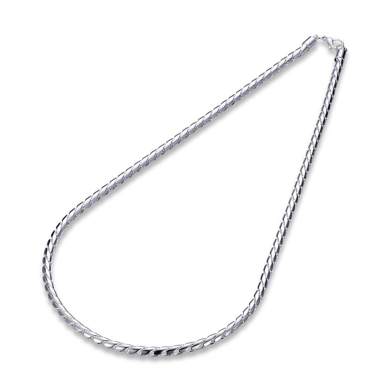 4mm Snake Chain in 18K White Gold Plated, , Golden NYC Jewelry, Golden NYC Jewelry  jewelryjewelry deals, swarovski crystal jewelry, groupon jewelry,, jewelry for mom,