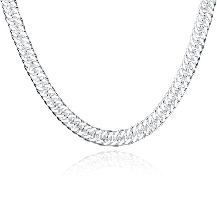 Men's Stainless Steel Diamond Cut Cuban Necklace - Golden NYC Jewelry www.goldennycjewelry.com fashion jewelry for women