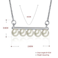 5PC Ball Necklace in 18K White Gold Plated, Necklace, Golden NYC Jewelry, Golden NYC Jewelry jewelryjewelry deals, swarovski crystal jewelry, groupon jewelry,, jewelry for mom,