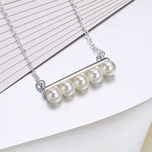 5PC Ball Necklace in 18K White Gold Plated, Necklace, Golden NYC Jewelry, Golden NYC Jewelry  jewelryjewelry deals, swarovski crystal jewelry, groupon jewelry,, jewelry for mom,
