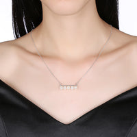 5PC Ball Necklace in 18K White Gold Plated, Necklace, Golden NYC Jewelry, Golden NYC Jewelry jewelryjewelry deals, swarovski crystal jewelry, groupon jewelry,, jewelry for mom,