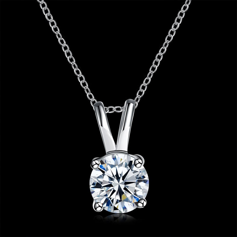 10Ct Tennis Bracelet + Halo Earring+ Necklace With Crystals - 5 Piece Set with Luxe Box - 18K White Gold