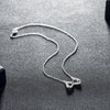 Infinity Heart Necklace in 18K White Gold Plated