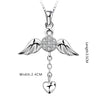 Wings of Angel Necklace in 18K White Gold Plated