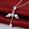 Wings of Angel Necklace in 18K White Gold Plated