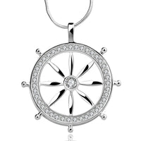 Love the Ocean Necklace in 18K White Gold Plated