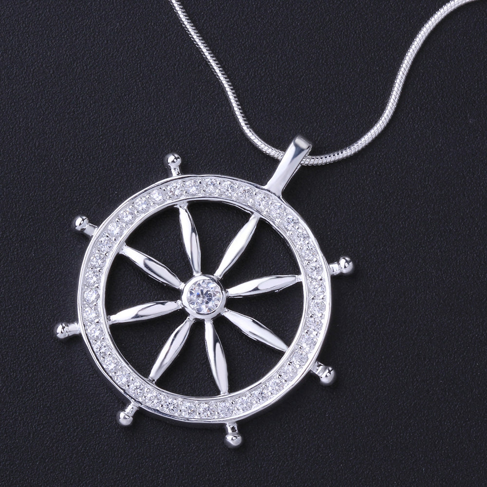 Love the Ocean Necklace in 18K White Gold Plated