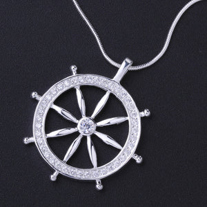 Love the Ocean Necklace in 18K White Gold Plated