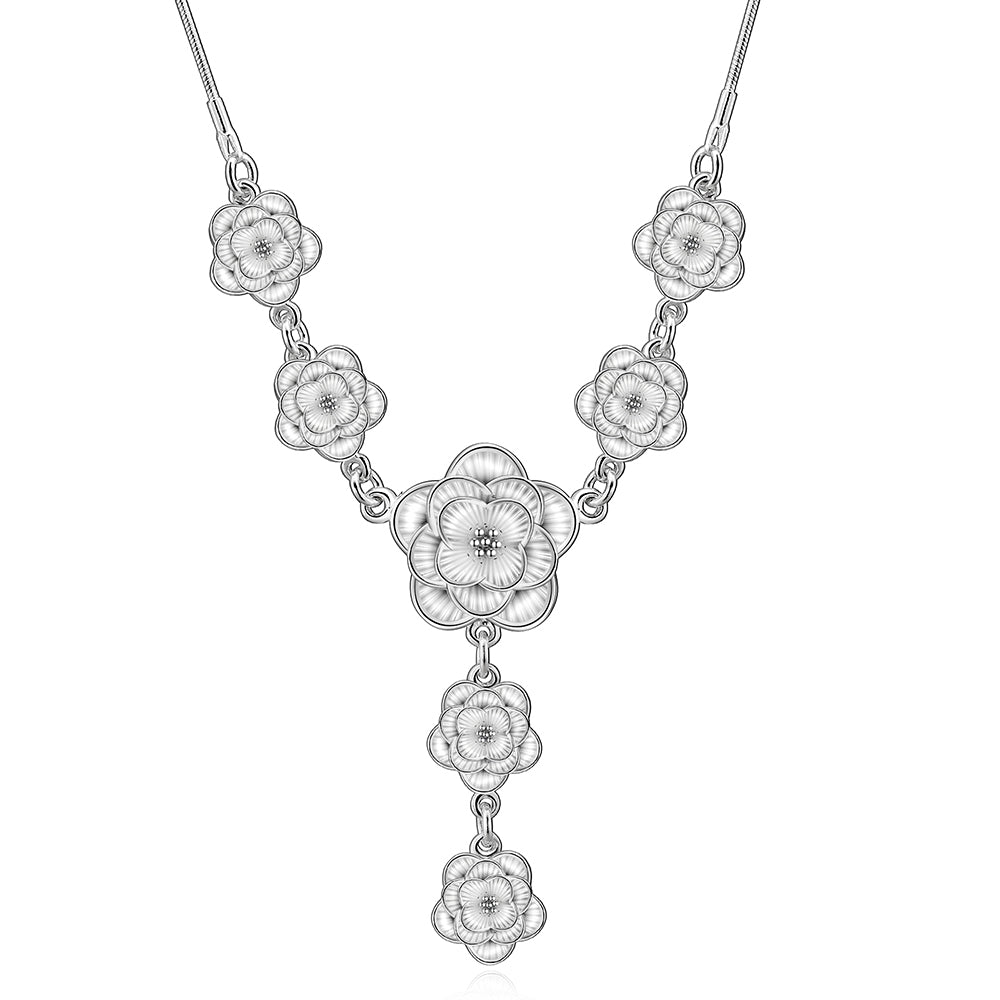 7 Days of Flower Necklace in 18K White Gold Plated, Necklace, Golden NYC Jewelry, Golden NYC Jewelry jewelryjewelry deals, swarovski crystal jewelry, groupon jewelry,, jewelry for mom,