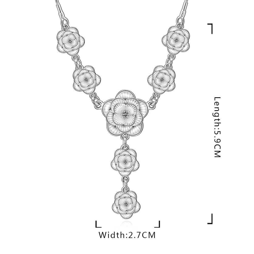 7 Days of Flower Necklace in 18K White Gold Plated, Necklace, Golden NYC Jewelry, Golden NYC Jewelry jewelryjewelry deals, swarovski crystal jewelry, groupon jewelry,, jewelry for mom,