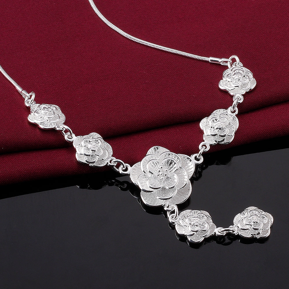 7 Days of Flower Necklace in 18K White Gold Plated, Necklace, Golden NYC Jewelry, Golden NYC Jewelry jewelryjewelry deals, swarovski crystal jewelry, groupon jewelry,, jewelry for mom,