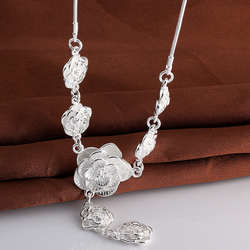 7 Days of Flower Necklace in 18K White Gold Plated, Necklace, Golden NYC Jewelry, Golden NYC Jewelry jewelryjewelry deals, swarovski crystal jewelry, groupon jewelry,, jewelry for mom,