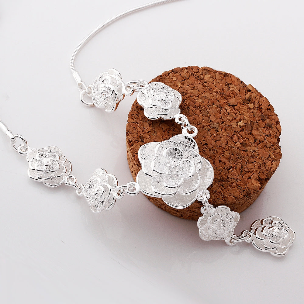 7 Days of Flower Necklace in 18K White Gold Plated, Necklace, Golden NYC Jewelry, Golden NYC Jewelry jewelryjewelry deals, swarovski crystal jewelry, groupon jewelry,, jewelry for mom,