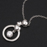 Dangling Hearts Swarovski Pendant Necklace, Necklaces, Golden NYC Jewelry, Golden NYC Jewelry jewelryjewelry deals, swarovski crystal jewelry, groupon jewelry,, jewelry for mom, 