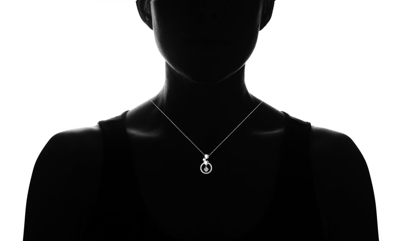 Dangling Hearts Swarovski Pendant Necklace, Necklaces, Golden NYC Jewelry, Golden NYC Jewelry jewelryjewelry deals, swarovski crystal jewelry, groupon jewelry,, jewelry for mom, 