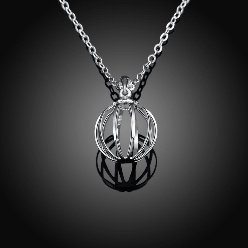 Beach Ball Necklace in 18K White Gold Plated, Necklace, Golden NYC Jewelry, Golden NYC Jewelry jewelryjewelry deals, swarovski crystal jewelry, groupon jewelry,, jewelry for mom,