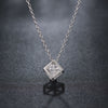 Rubix Cube Swarovski Elements Necklace in 18K White Gold