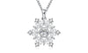 18K White Gold Plated Swarovski Elements Snowflake Necklace, , Golden NYC Jewelry, Golden NYC Jewelry  jewelryjewelry deals, swarovski crystal jewelry, groupon jewelry,, jewelry for mom,