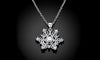 18K White Gold Plated Swarovski Elements Snowflake Necklace, , Golden NYC Jewelry, Golden NYC Jewelry jewelryjewelry deals, swarovski crystal jewelry, groupon jewelry,, jewelry for mom,