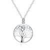 Tree of Life Necklace in 18K White Gold Plated