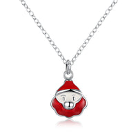 Christmas Theme Cute & Kitschy Necklaces in Silver Plating- Multiple Options Available