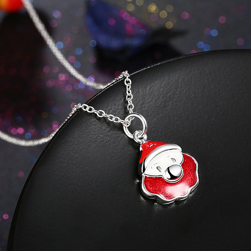 Christmas Theme Cute & Kitschy Necklaces in Silver Plating- Multiple Options Available